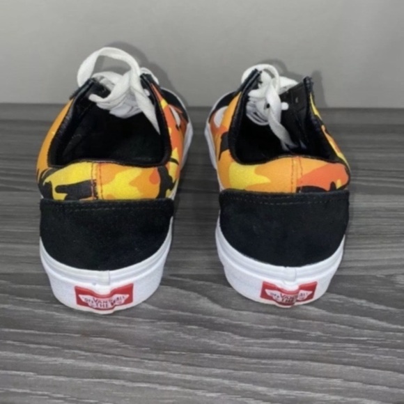 VANS Shoes Men’s 5 / Women 6.5 Pop Camo Old Skool Low Top Sneakers Black… - Picture 8 of 11
